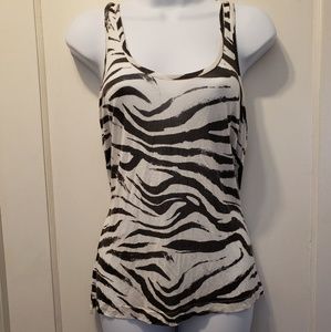 Banana republic zebra tank top